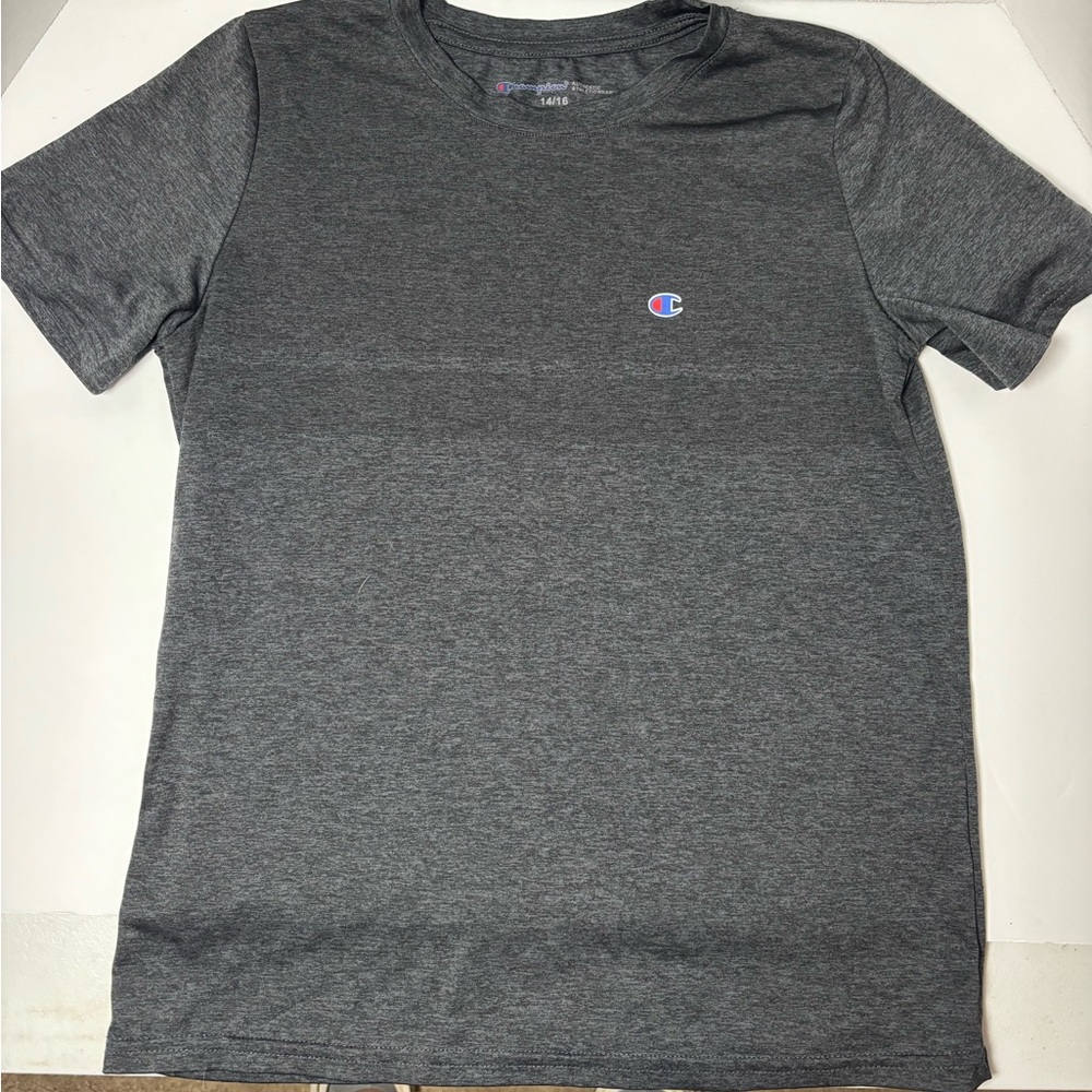Champion Youth Boys Size 14/16 Gray T Shirt